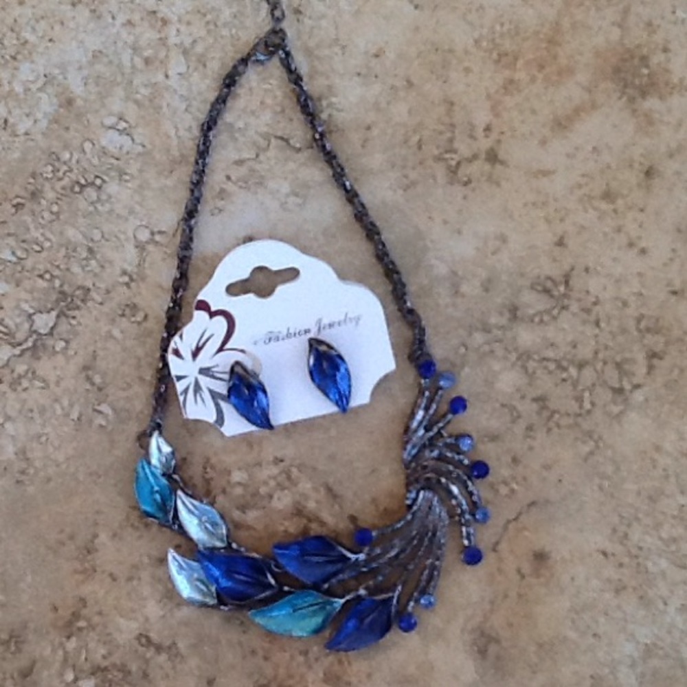 Necklace and earrings